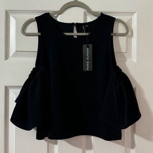 🆕NEW🛍️PARIS SUNDAY Cold Shoulder Crop Top